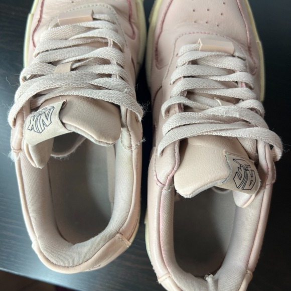 Nike Air Force 1 Pixel Beige Pink Leather Platform Sneakers Women's 7.5 CK6649-2 - Picture 7 of 14
